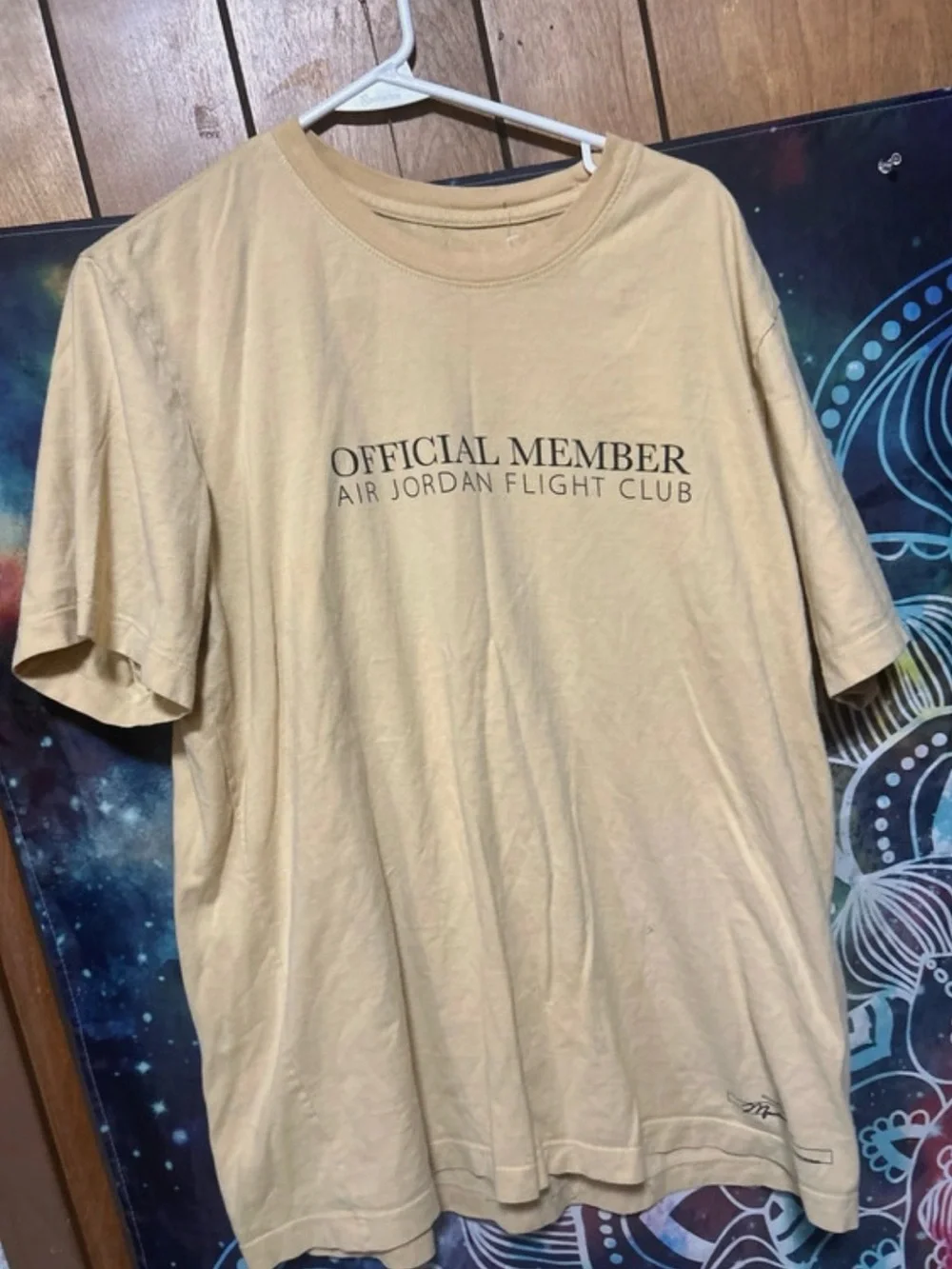 Jordan Beige 'Official Member' Short Sleeve T-Shirt